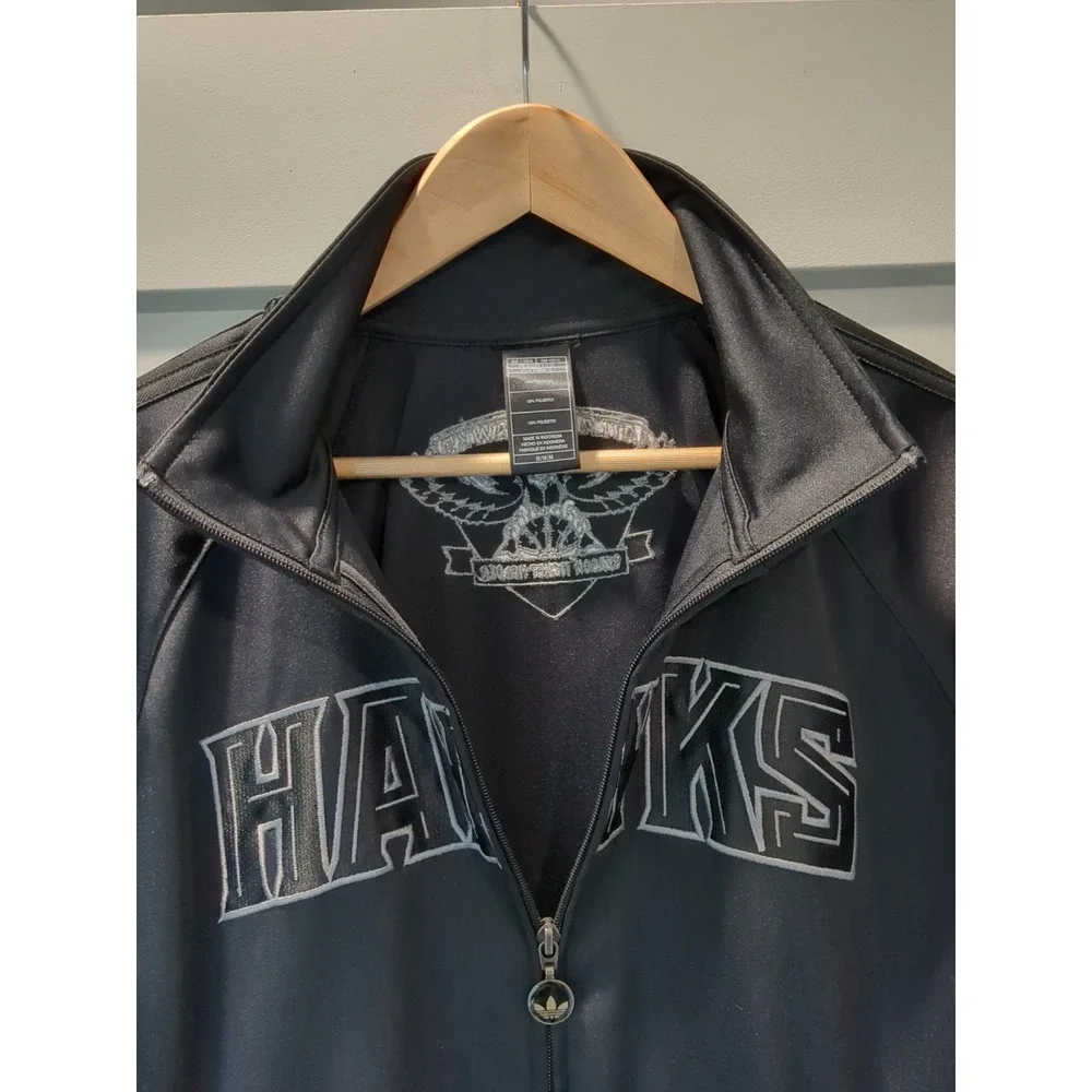 Atlanta Hawks Adidas Mens Black Member Since‎ 1968 Zip Jacket Size Medium